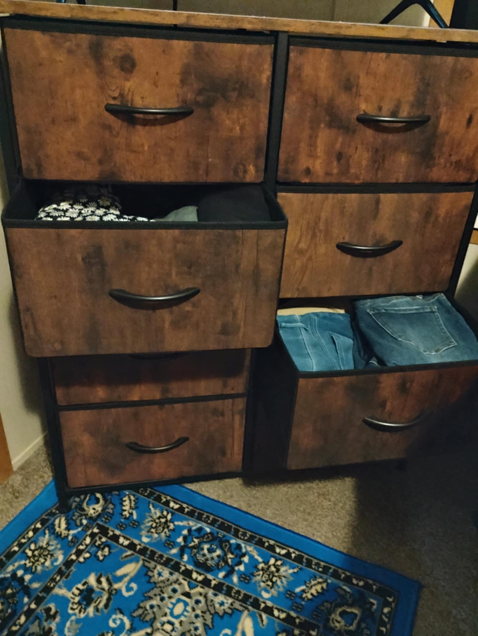 8-Drawer Bedroom Dresser – Fabric Storage Chest with Durable Steel Frame